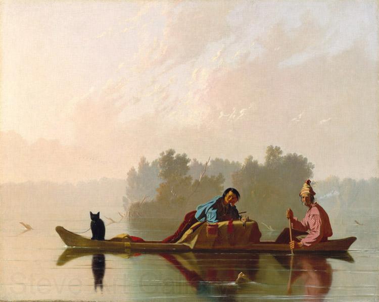 George Caleb Bingham Fur Traders Descending the Missouri (mk13) Spain oil painting art